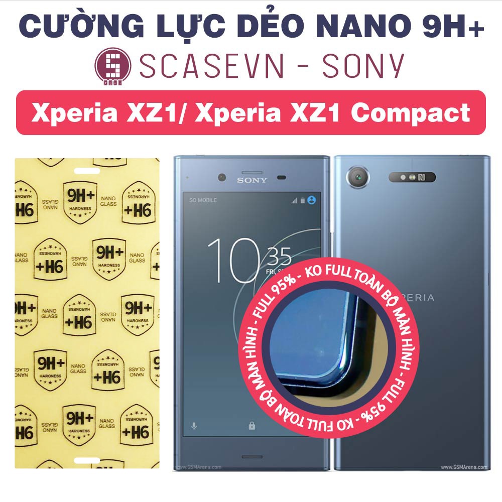 Cường Lực Dẻo Nano Trong Suốt Sony Xperia Xz1/ Xz1 Compact