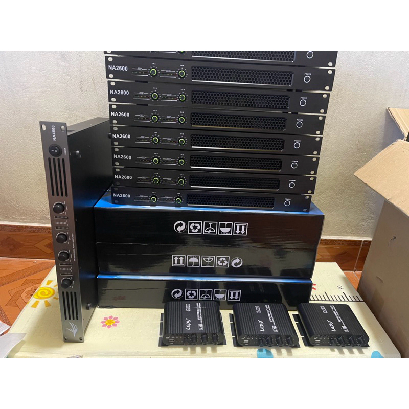 Đẩy công suất 2 kênh NA2600 1U Class D công suất 650w + 650w