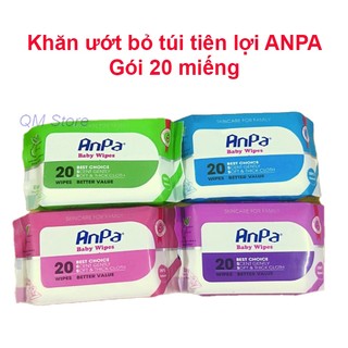 Khăn ướt cao cấp anpa 20 miếng ap9