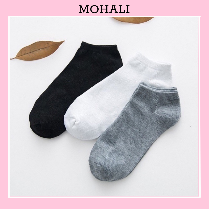 Tất trơn ngắn nam nữ LOẠI MỎNG thời trang hàn quốc đẹp giá rẻ cotton kháng khuẩn MRSOCKS VN028