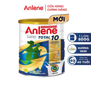 Sữa bột Anlene Total 10 lon 800g hương vani-có ship hoả tốc HCM