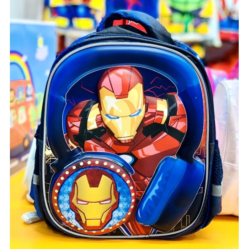 balo in nổi 3D cao cấp Iron Man mẫu giáo nhỡ