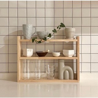 Kệ gỗ nhỏ decor để bàn - Rokka | Được thiết kế đơn giản theo phong cách Hàn Quốc bằng chất liệu gỗ tự nhiên cao cấp