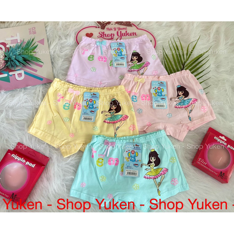 Quần chíp cho bé gái chất cotton siêu mát hình. Quần Lót Cotton Cho Bé Gái
