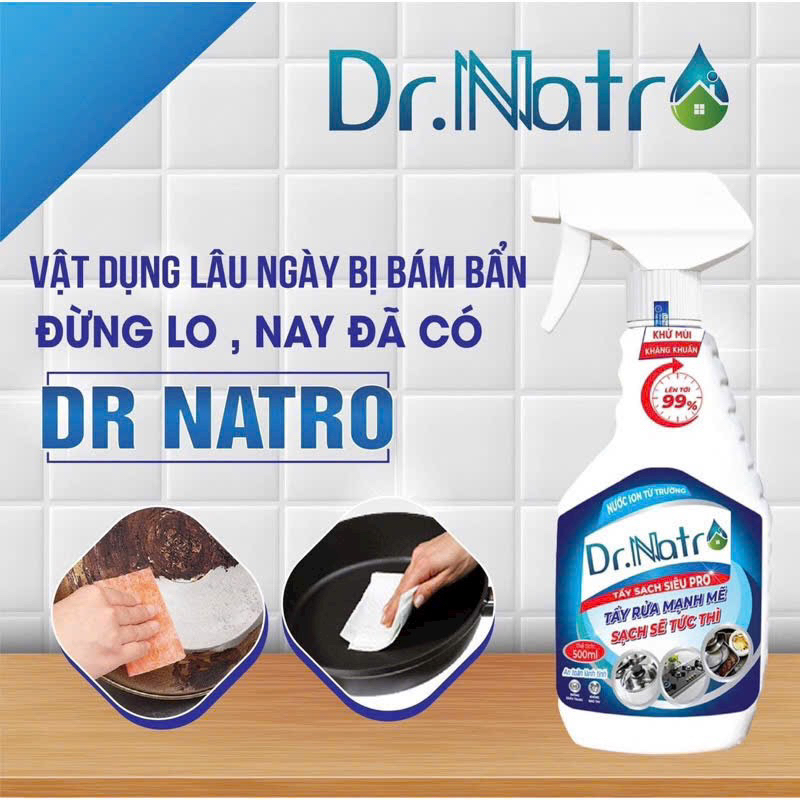 Tẩy sạch sieu pro Dr NATRO tặng miếng trà sieu sach