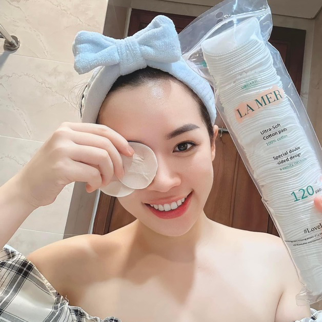 BÔNG TẨY TRANG LAMER 100% COTTON KHÔNG XƠ 201 MIẾNG LS