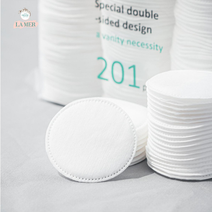 BÔNG TẨY TRANG LAMER 100% COTTON KHÔNG XƠ 201 MIẾNG LS