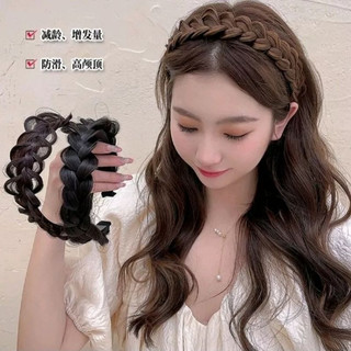 Băng đô cài tóc kiểu tết tóc giả - Băng đô cài tóc kiểu tếch tóc giả - bờm tết tóc