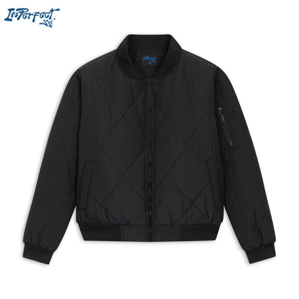Áo Bomber basic trần bông quả trám - Imperfect
