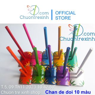 Giá đậu chân đế đôi không chọn màu cao cấp bán lẻ 1 cái (chưa có chuồn chuồn tre)