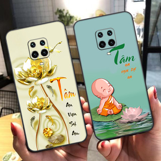 Ốp lưng Xiaomi Redmi Note 9 / Redmi Note 9s / Note 9 Pro thư pháp tâm an,chữ tâm,tài,lộc,phong thủy giá rẻ