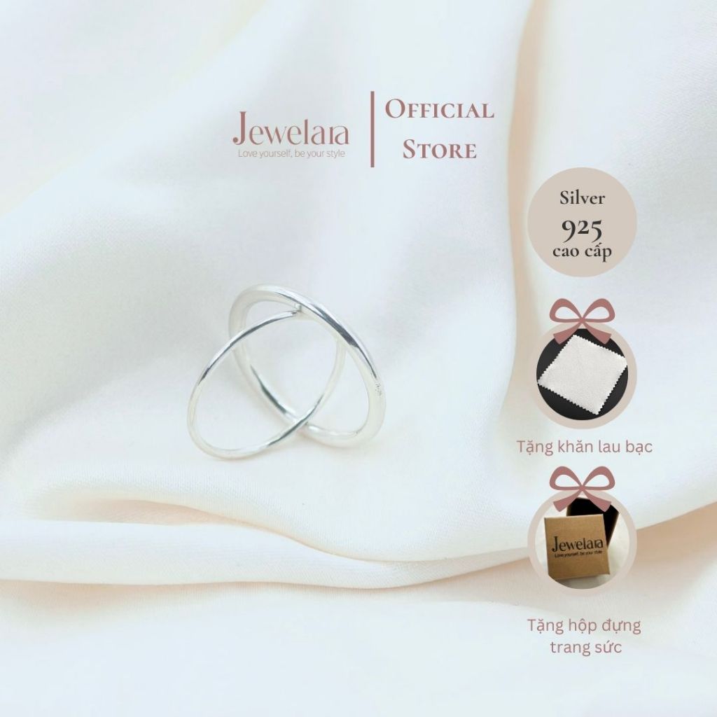Nhẫn Bạc 925 Jewelara Tròn Trơn 2mm
