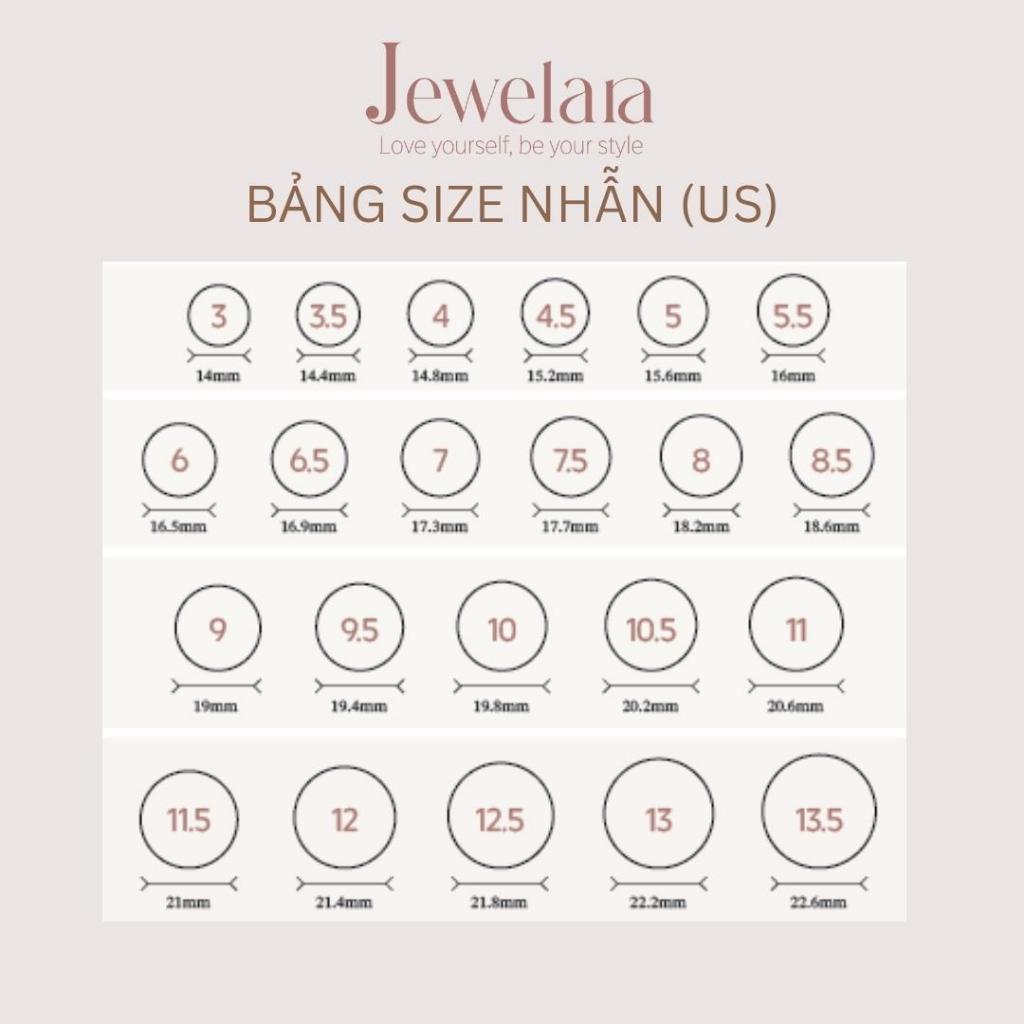 Nhẫn Bạc 925 Jewelara Tròn Trơn 2mm