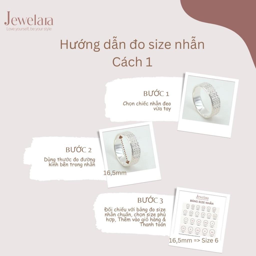 Nhẫn Bạc 925 Jewelara Tròn Trơn 2mm