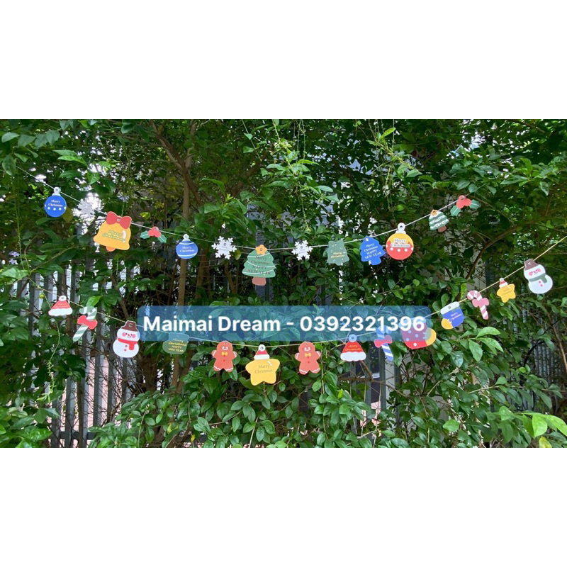 Set 14 thẻ treo trang trí cây thông, trang trí Noel, quà tặng Noel giá rẻ