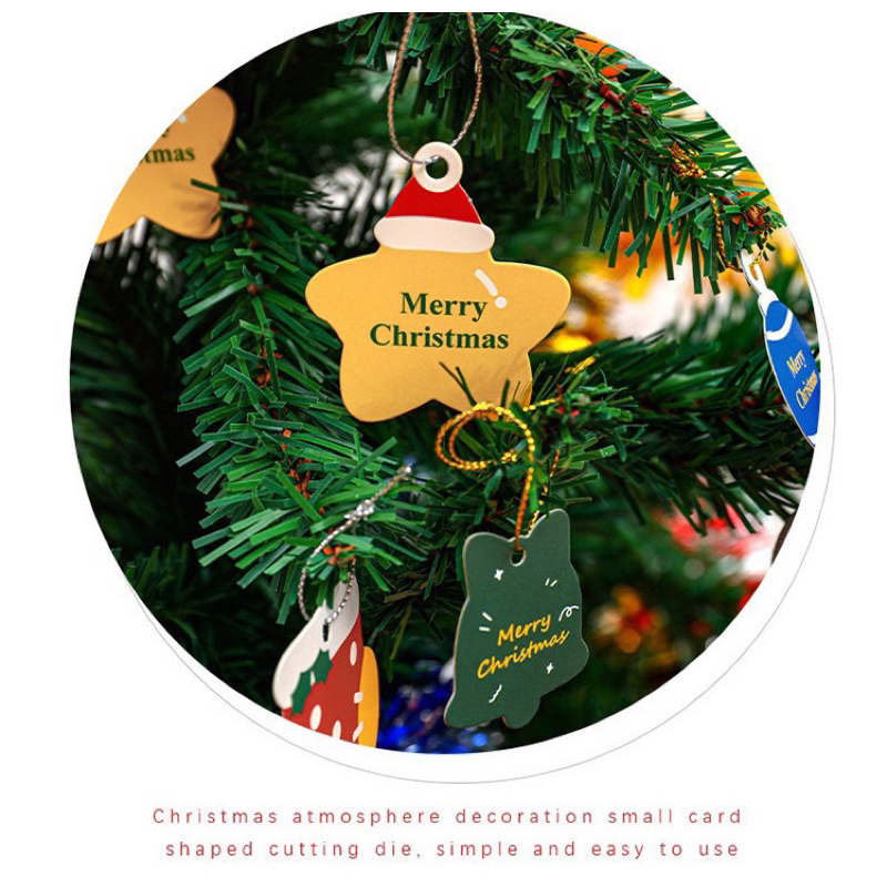 Set 14 thẻ treo trang trí cây thông, trang trí Noel, quà tặng Noel giá rẻ
