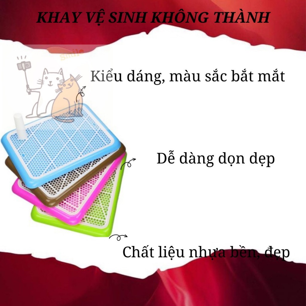 Khay vệ sinh cho chó dẹp