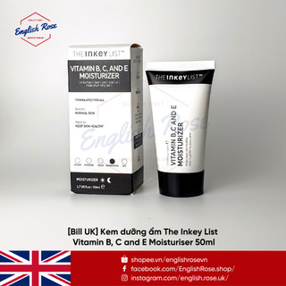 Kem dưỡng ẩm The Inkey List Vitamin B, C and E Moisturiser 50ml