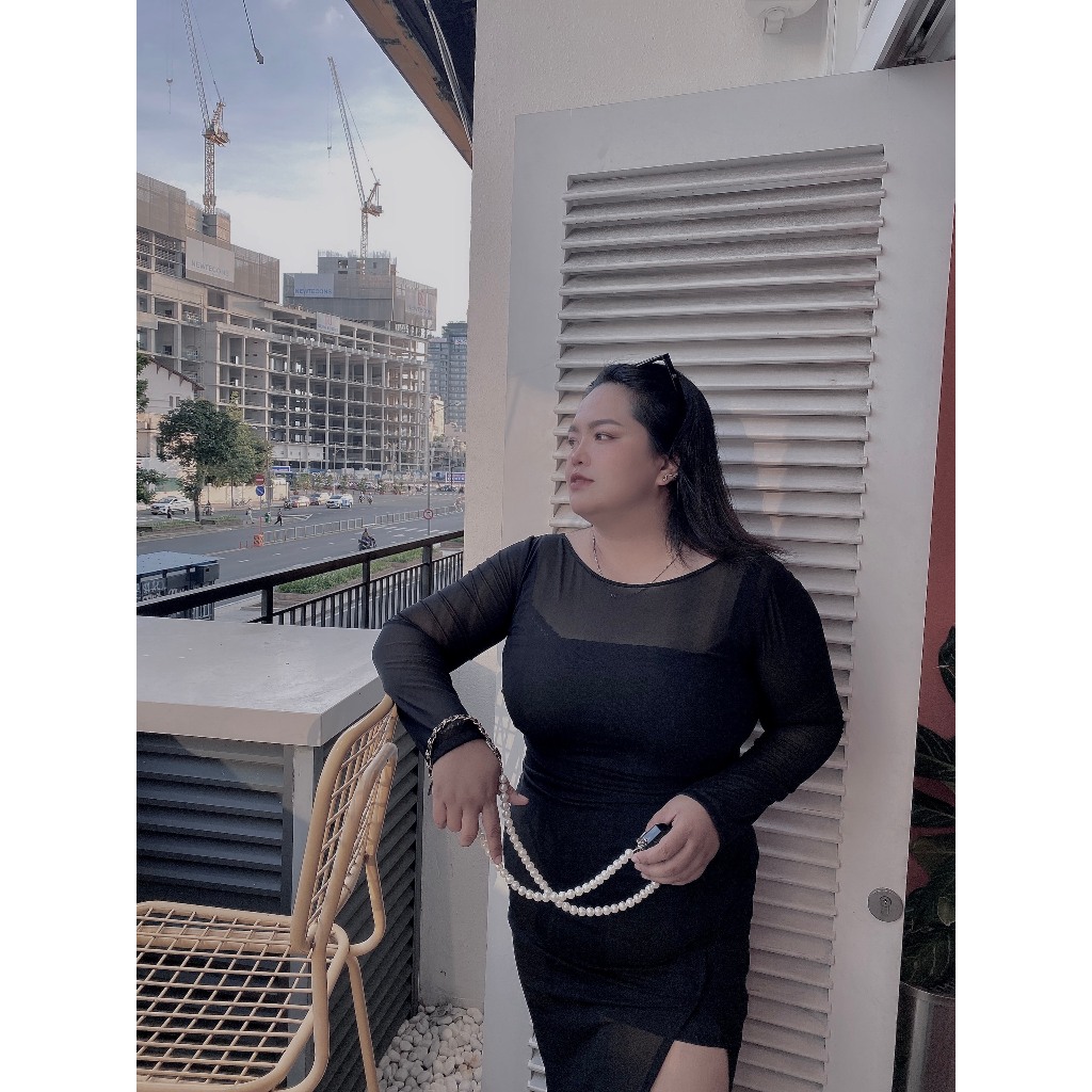 Đầm Tiệc Xẻ Dáng Dài Bigsize
