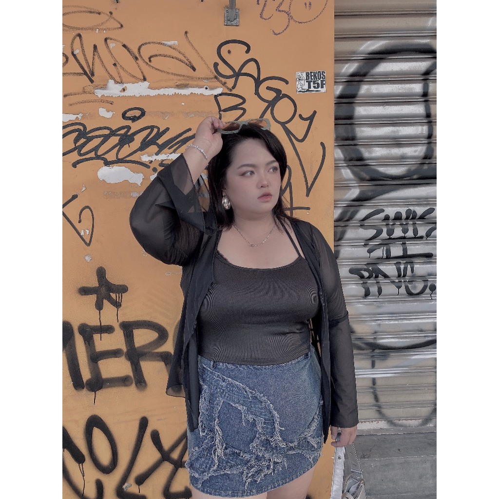 Áo Yếm Croptop Khoát Loe Bigsize