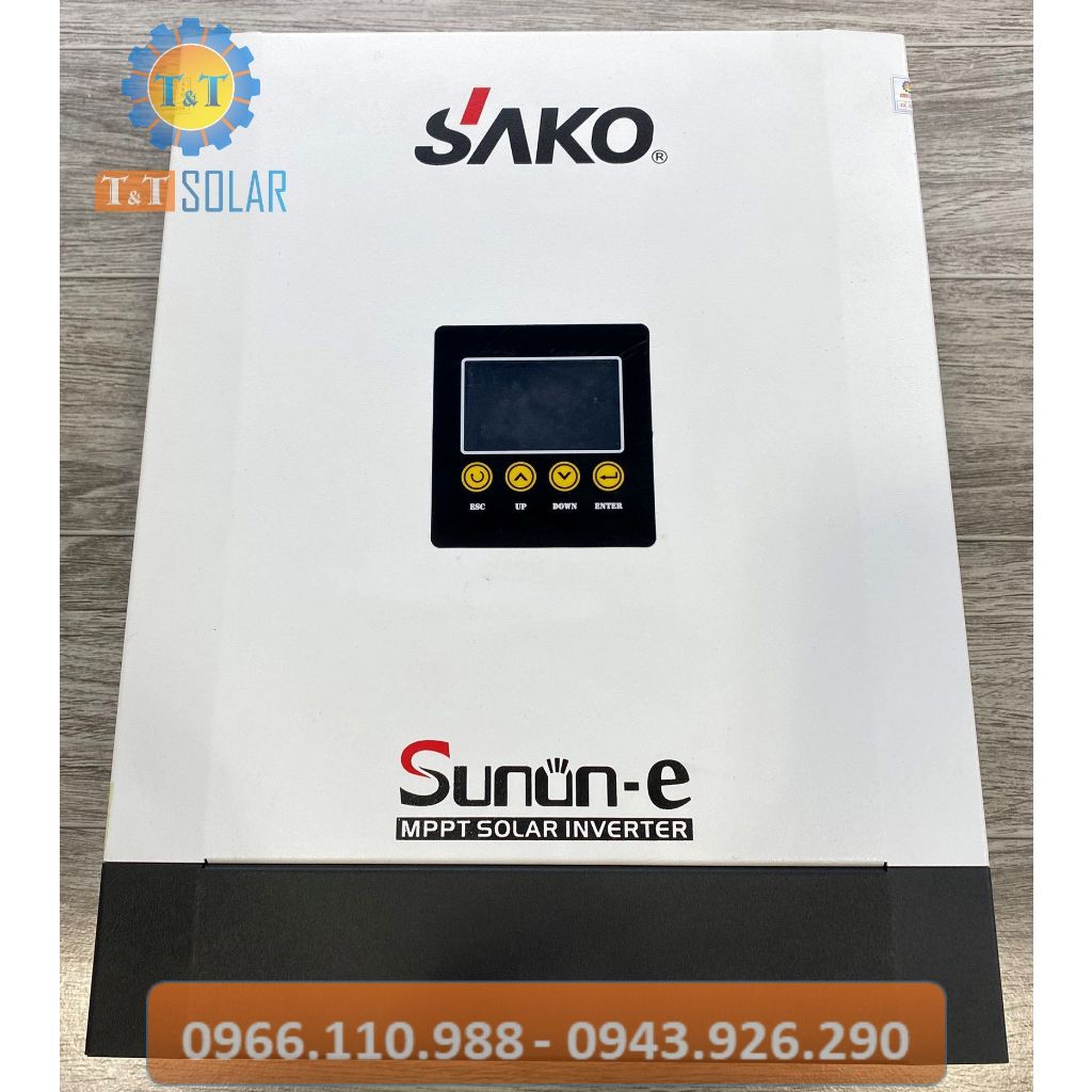 Biến tần offgrid 3KVA/2,4KW - 24VDC ; max PV 3000wp; 450VDC (hàng xài lướt thanh lý giá sốc)