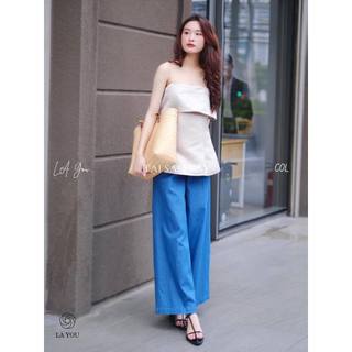 Là you | áo tatta vân gỗ 2 dây bèo ngực