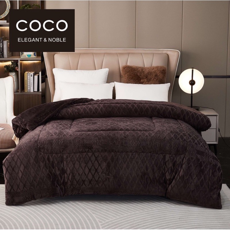 CHĂN LÔNG THỎ DIOR- COCO CHÍNH HÃNG - NHẬP KHẨU HÀNG CAO CẤP mẫu mới 2022 nặng 4kg