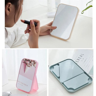  Gương trang điểm để bàn gấp gọn siêu cute cầm tay bỏ túi kèm lược AAAiLita phong cách Hàn Quốc tiện lợi makeup dễ thương 