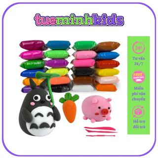 Đất Nặn Đất Sét Nhẹ An Toàn Lốc 12 Màu Cao Cấp Softclay Nặn Hình Làm Butter Slime Bộ Cây Tạo Hình Bé Phát Triển Tư Duy