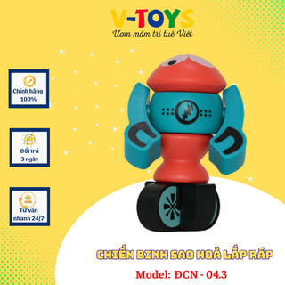 Đồ Chơi Trẻ Em Lắp Ráp Nam Châm Chiến Binh Sao Hỏa  V-TOYS Phát Triển Trí Tuệ Chất Liệu Cao Cấp Từ Tính Lực Hút Mạnh