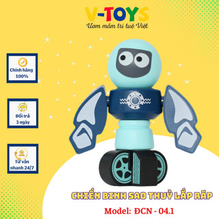 Đồ Chơi Trẻ Em Lắp Ráp  Nam Châm Chiến Binh Sao Thủy V-TOYS Phát Triển Trí Tuệ Chất Liệu Cao Cấp Từ Tính Lực Hút Mạnh