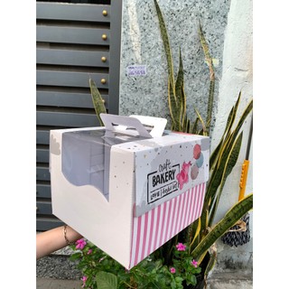 Hbkheoxinh - set 10 hộp bánh kem heo xinh – kèm đế trắng
