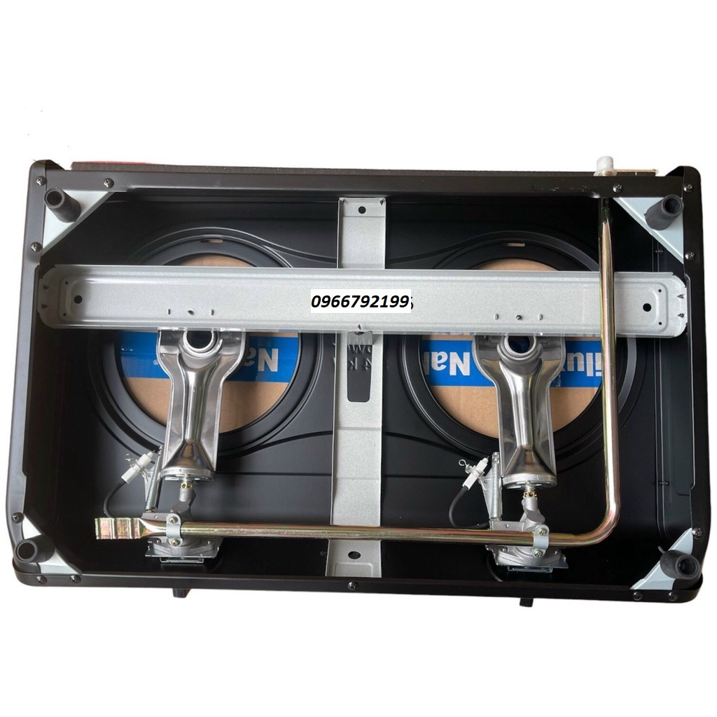 Bếp gas đôi Namilux DS2163APF Mặt men ✅ Lửa Xanh, Công Suất Mạnh, Hàng Chính Hãng