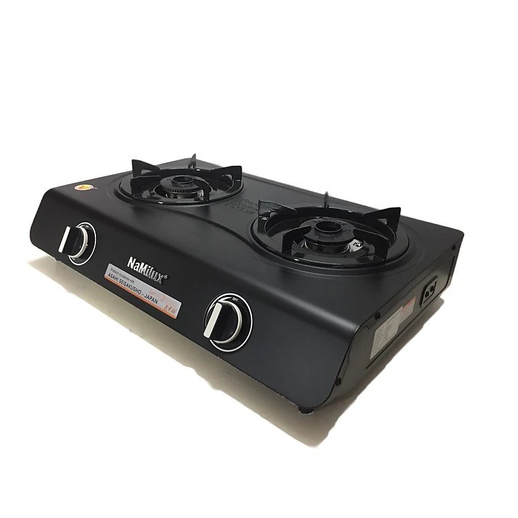 Bếp gas đôi Namilux DS2163APF Mặt men ✅ Lửa Xanh, Công Suất Mạnh, Hàng Chính Hãng