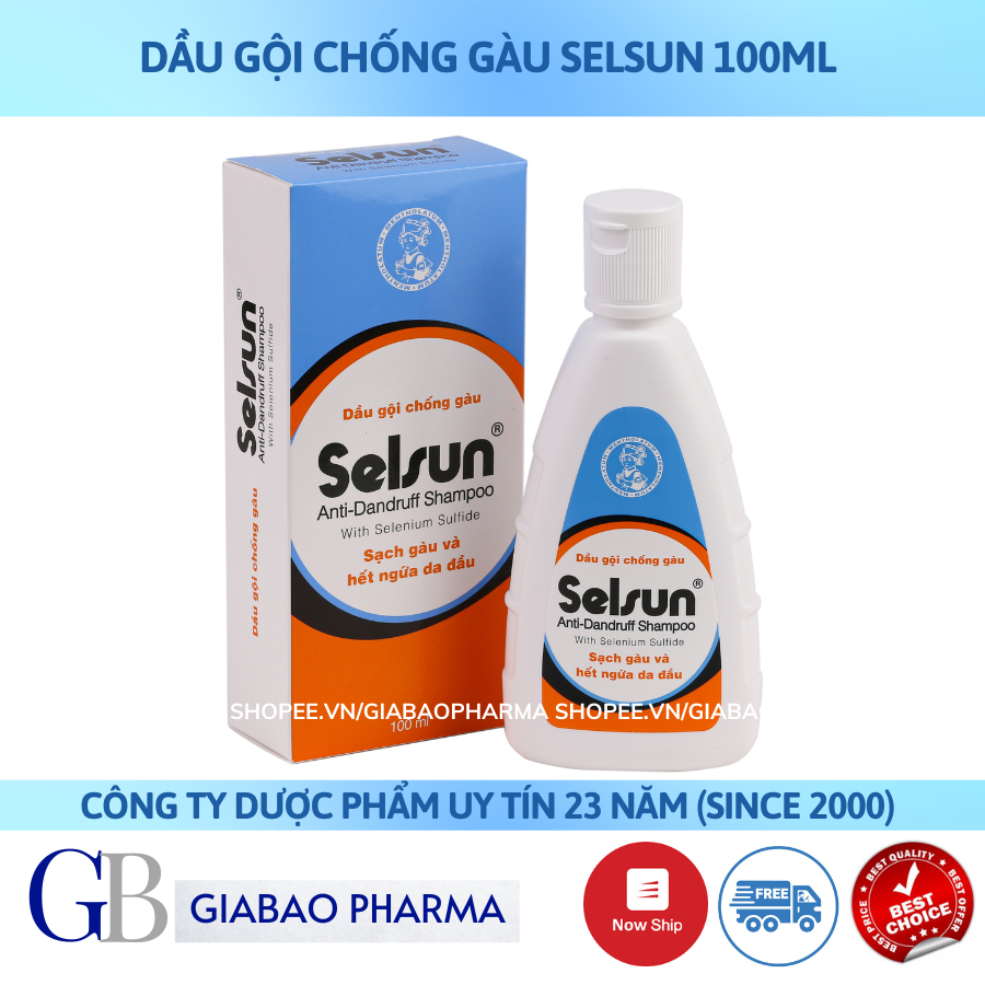 Dầu gội đầu chống gàu Selsun (Chai 100ml)