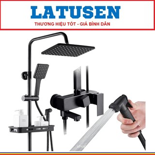 Bộ full sen vòi cây đầy đủ các phụ kiện latusen