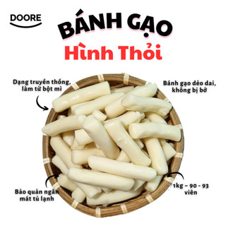 Bánh gạo Tokbokki truyền thống bột gạo, bột mì Doore Foods