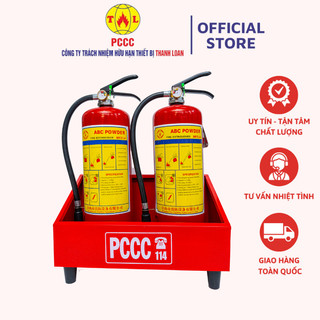Kệ/ khay đôi đựng 2 bình chữ cháy- thiết bị pccc thanh loan