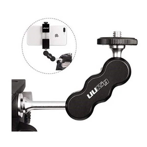 Magic Arm Monitor Adapter UURig R002  Giá Đỡ Kim Loại Đa Năng Dành Cho Monitor & Máy Ảnh