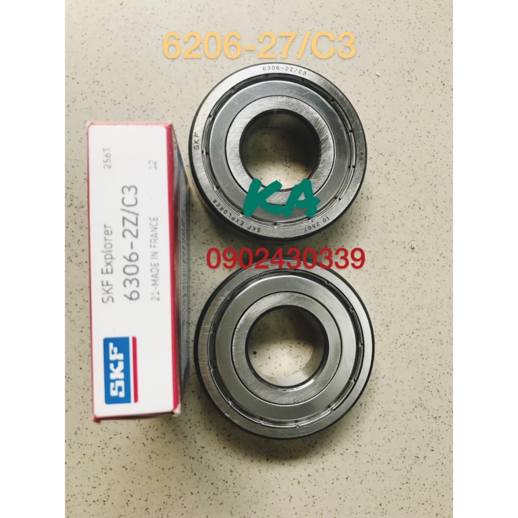 Vòng bi - bạc đạn máy giặt cửa ngang - cửa trước SKF 6203 / 6204 / 6205 / 6206 / 6207 / 6305 / 6306 / 6307 2Z/C3