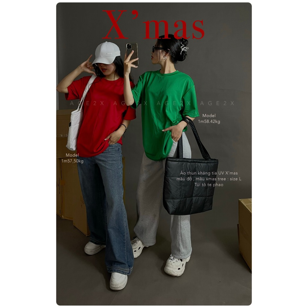 13. TONE Màu Áo Thun Noel Đón Giáng Sinh 2023 - Áo Thun  Kháng Khuẩn Chống  Tia UV , 100% polyester Thấm Hút Nhanh