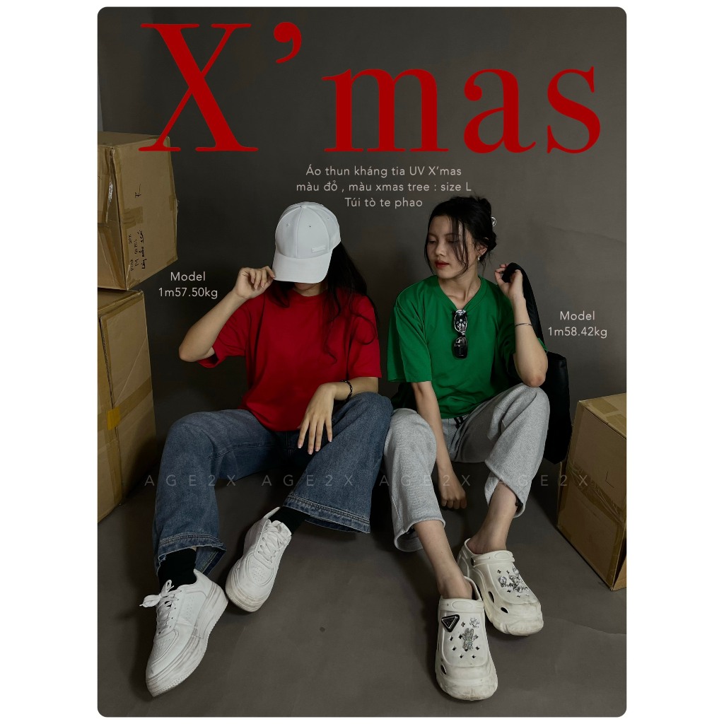 13. TONE Màu Áo Thun Noel Đón Giáng Sinh 2023 - Áo Thun  Kháng Khuẩn Chống  Tia UV , 100% polyester Thấm Hút Nhanh