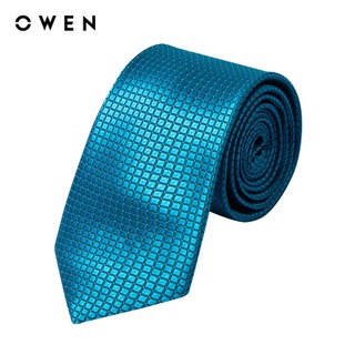 Owen - cà vạt cv232640 màu xanh chất liệu polyester