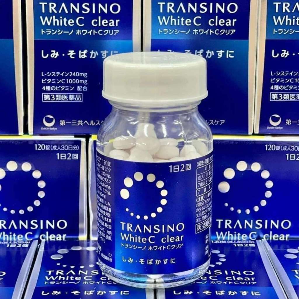 Viên uống Transino Trắng Da Mờ Nám White C Clear - Whitening Nhật Bản 120-240 viên