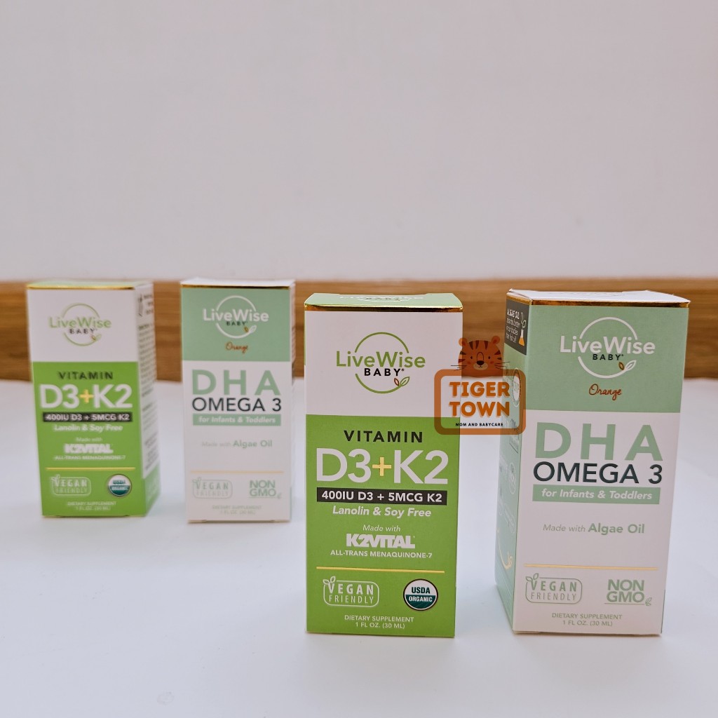Vitamin D3K2 Livewise Organic - Livewise Baby nội địa Mỹ