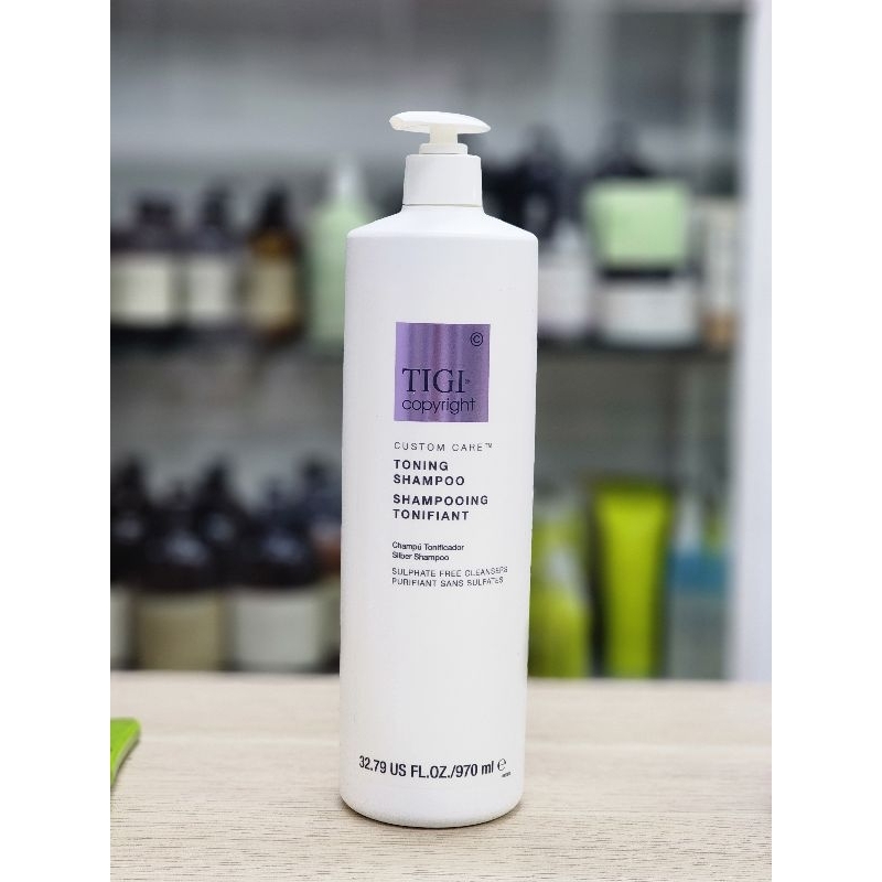DẦU GỘI TIGI COPYRIGHT TONING KHỬ VÀNG CHO TÓC TẨY 970ML + dầu xả blonde 970ml