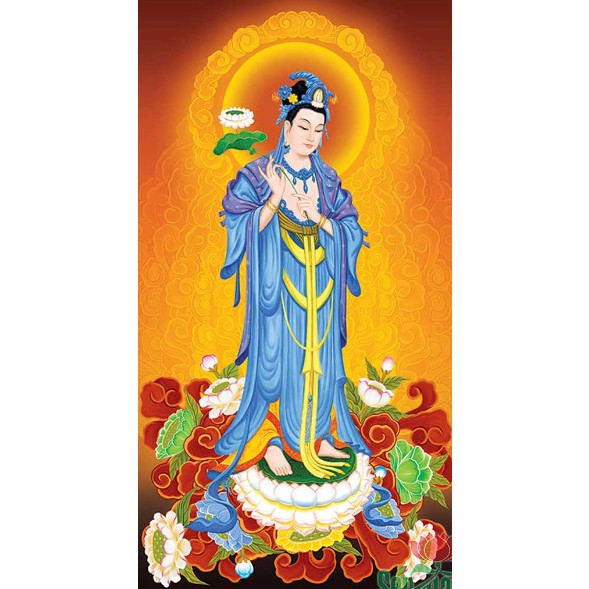 Tranh đính đá toàn bộ tự làm-Tranh đại thế chí bồ tát
