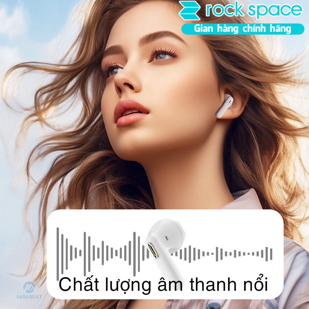 Tai nghe bluetooth không dây nhét tai TWS Rockspace S3 hàng chính hãng bảo hành 1 năm 1 đổi 1