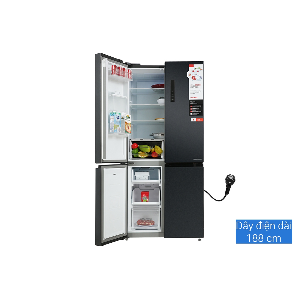 Tủ lạnh Toshiba Inverter 509 lít Multi Door GR-RF605WI-PMV-MG