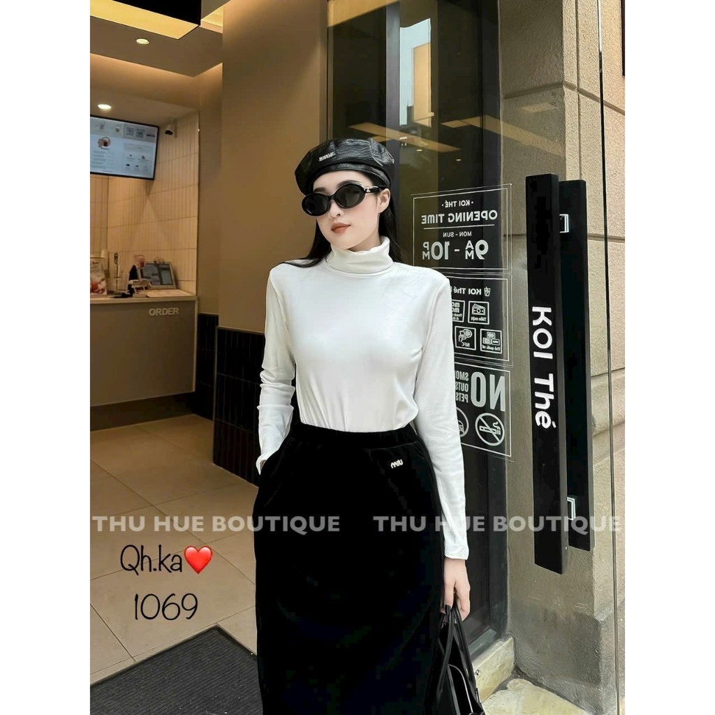 Chân váy nhung dáng dài hàng QCL1